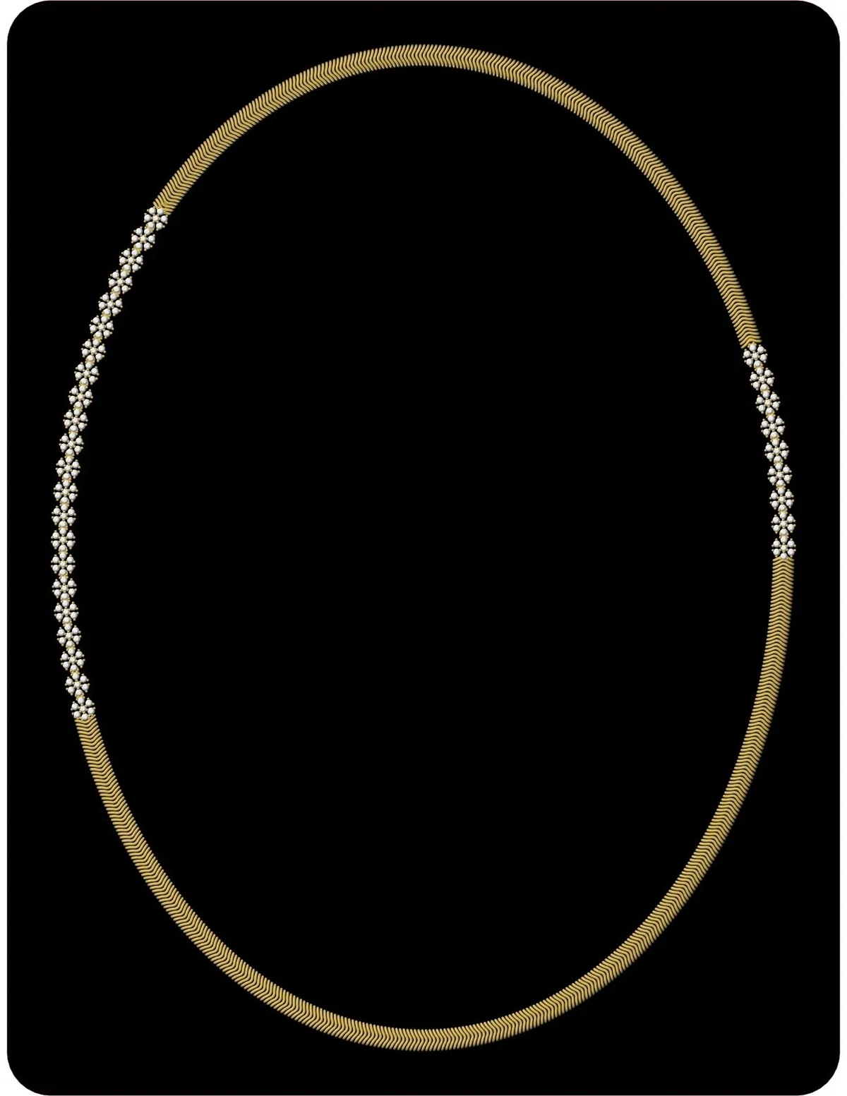 Round Diamond Necklace 