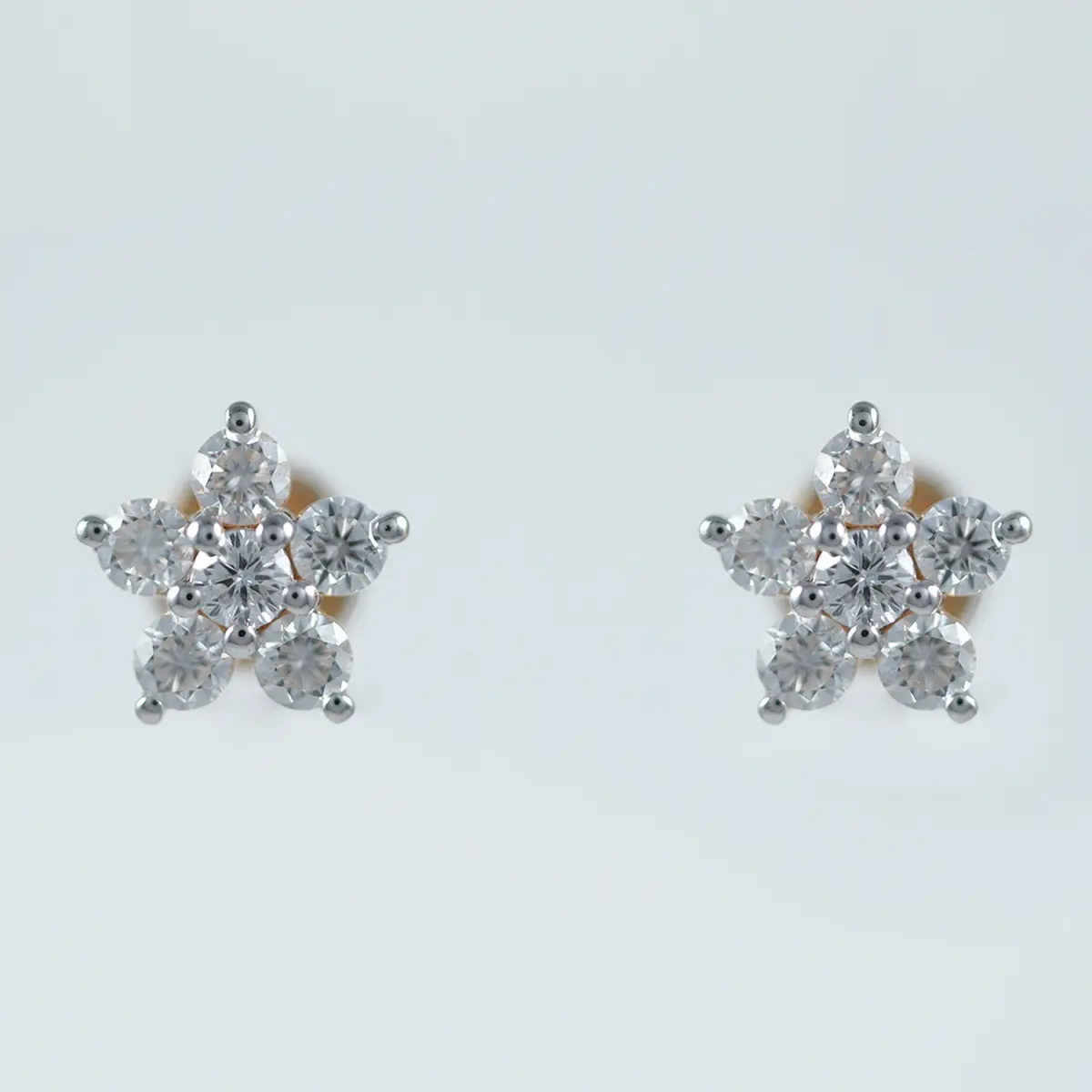Round Diamond Necklace Earring