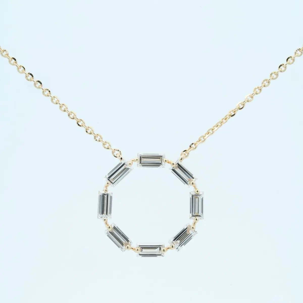 Baguette Diamond Fashion Necklace 