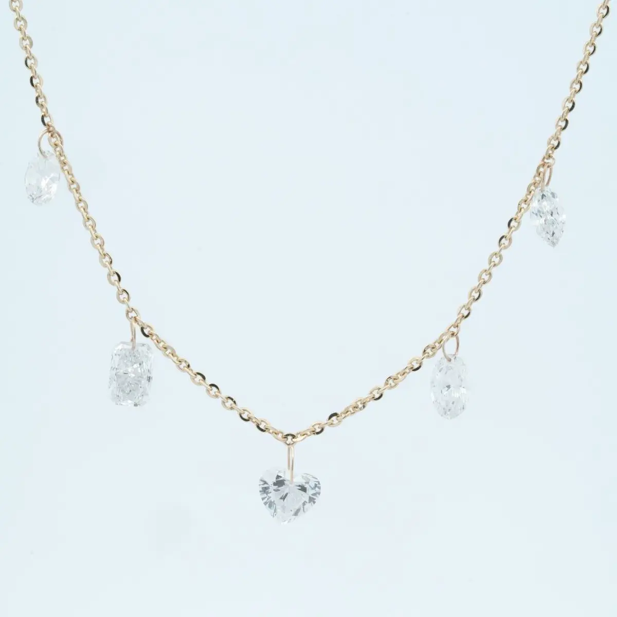 2.00 CTW Fancy Drill Diamond Fashion Necklace