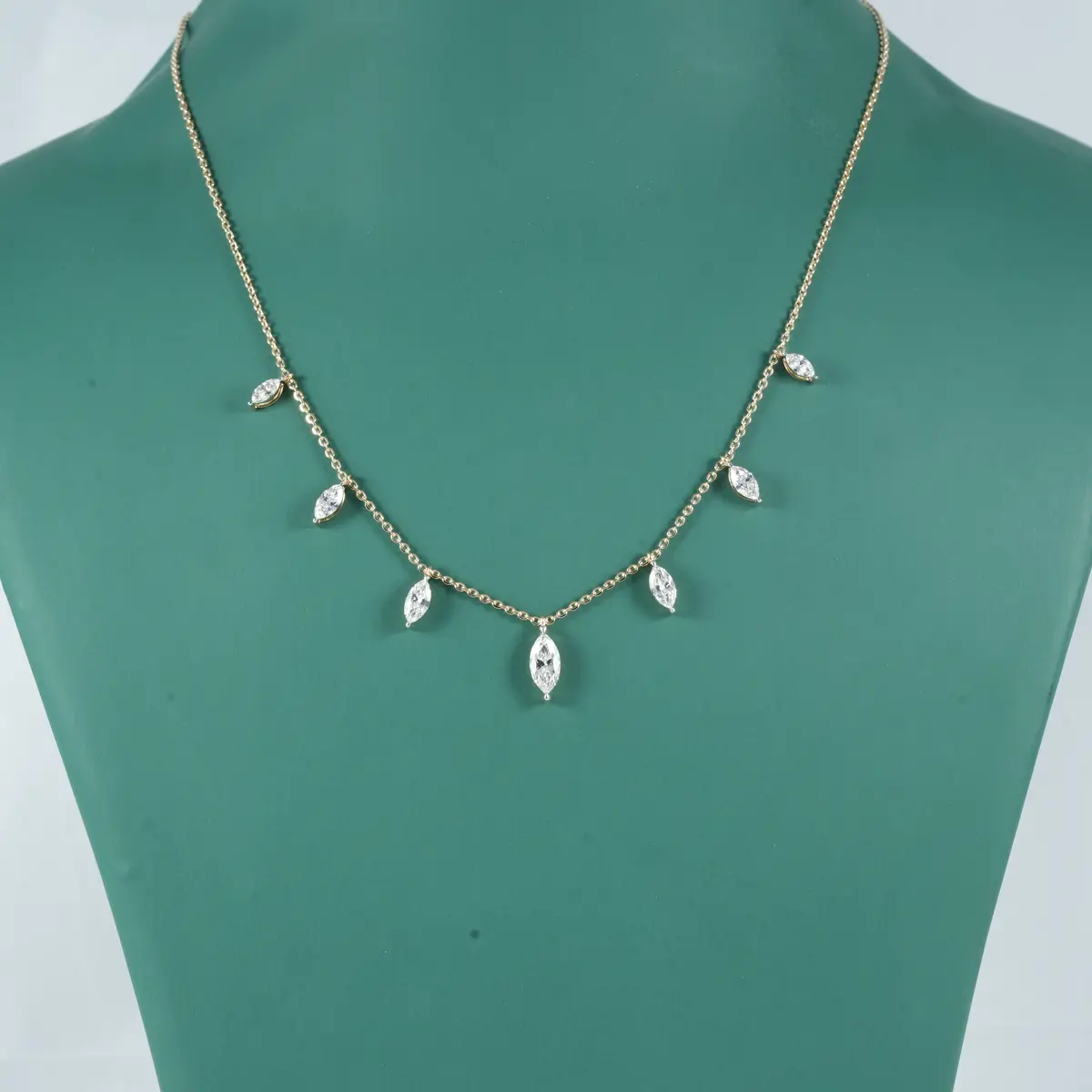 Marquise Diamond Fashion Necklace 