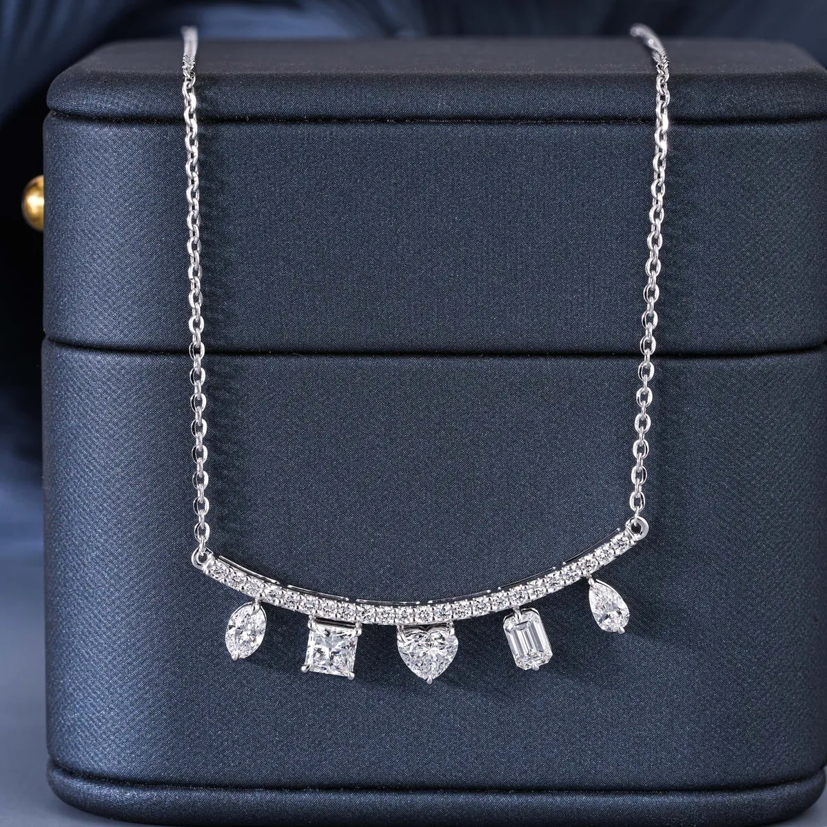 1.50 CTW Fancy Shape Fashion Necklace