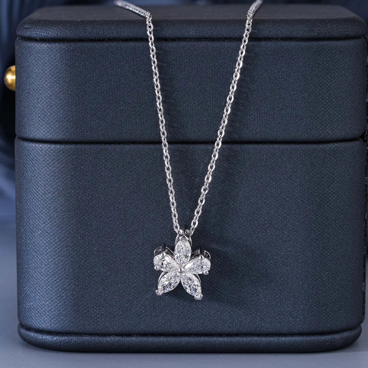Pear Diamond Fashion Necklace 
