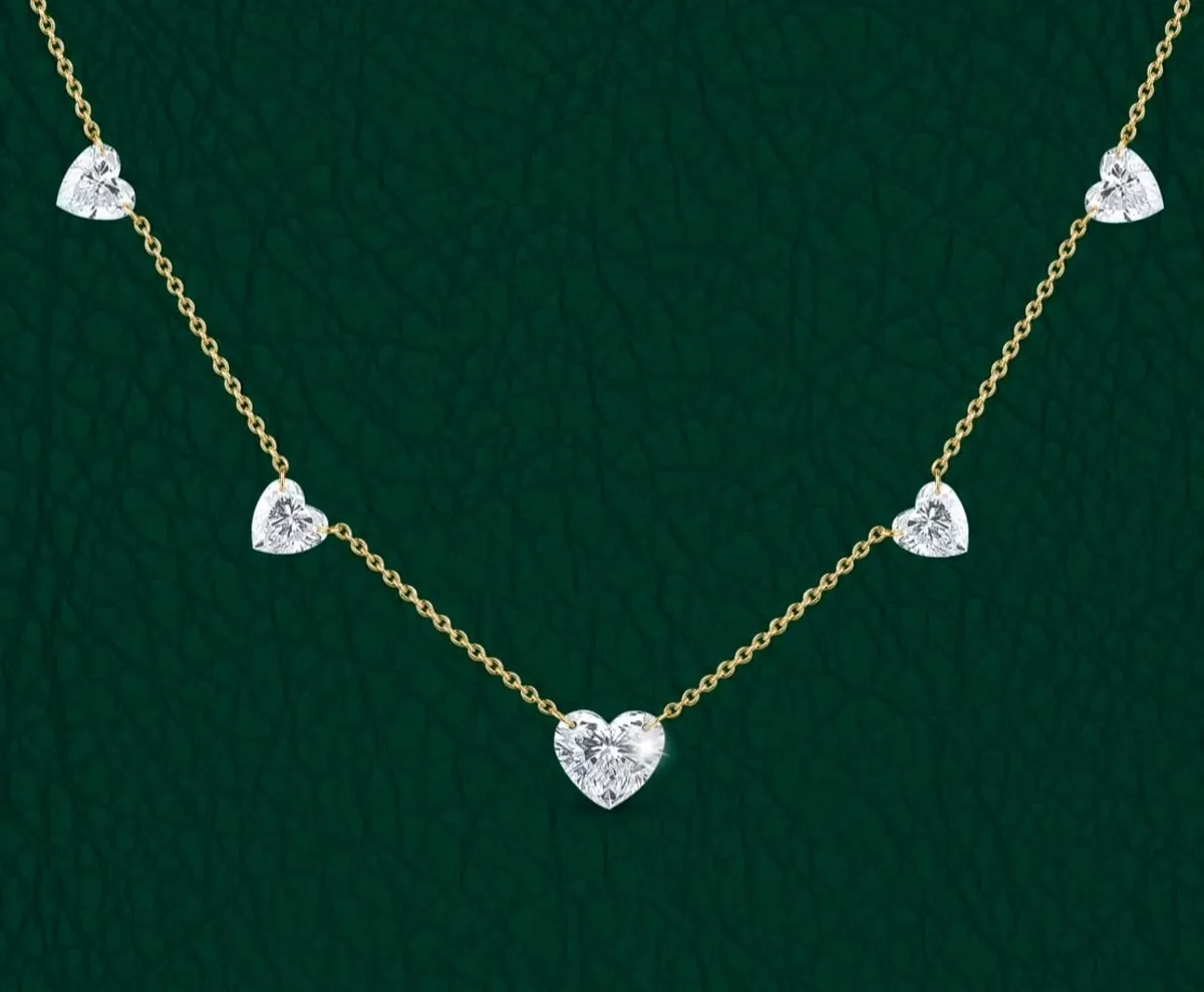 Heart Drill Diamond Fashion Necklace 