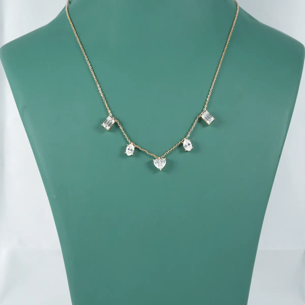 4 CTW Fancy Diamond Fashion Necklace 