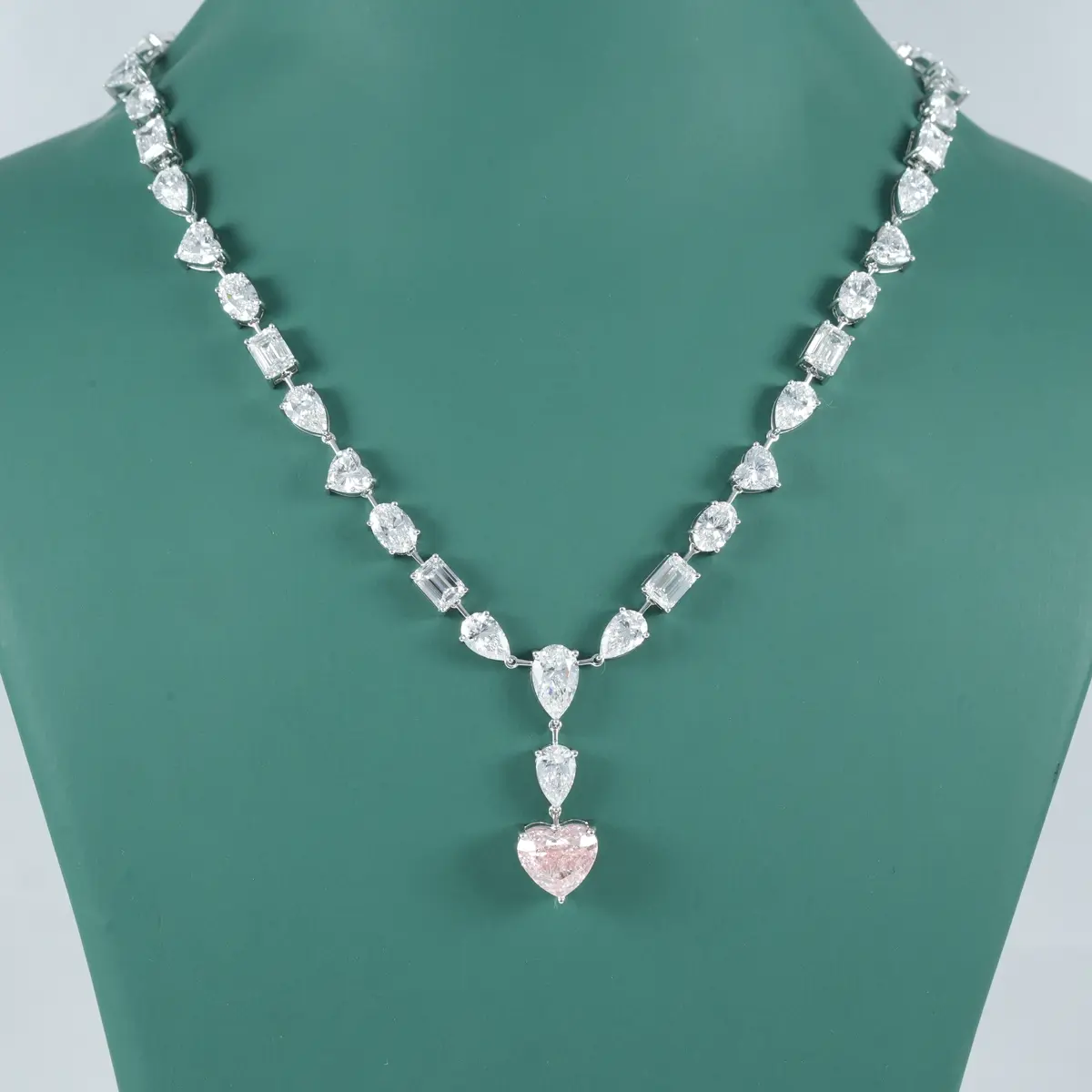 40 CTW Fancy Diamond Necklace 