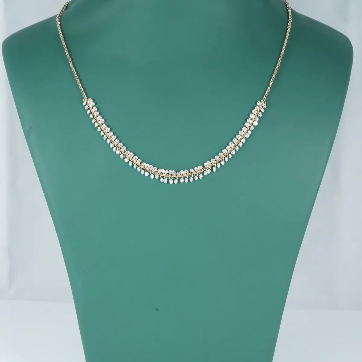 Round Drill Diamond Fashion Necklace