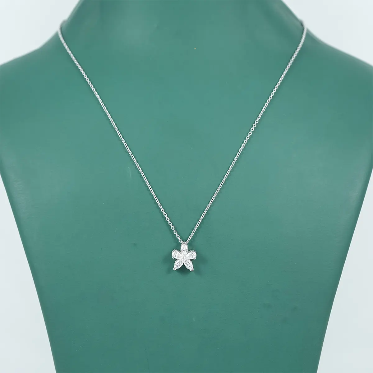 Pear & Marquise Diamond Fashion Necklace 