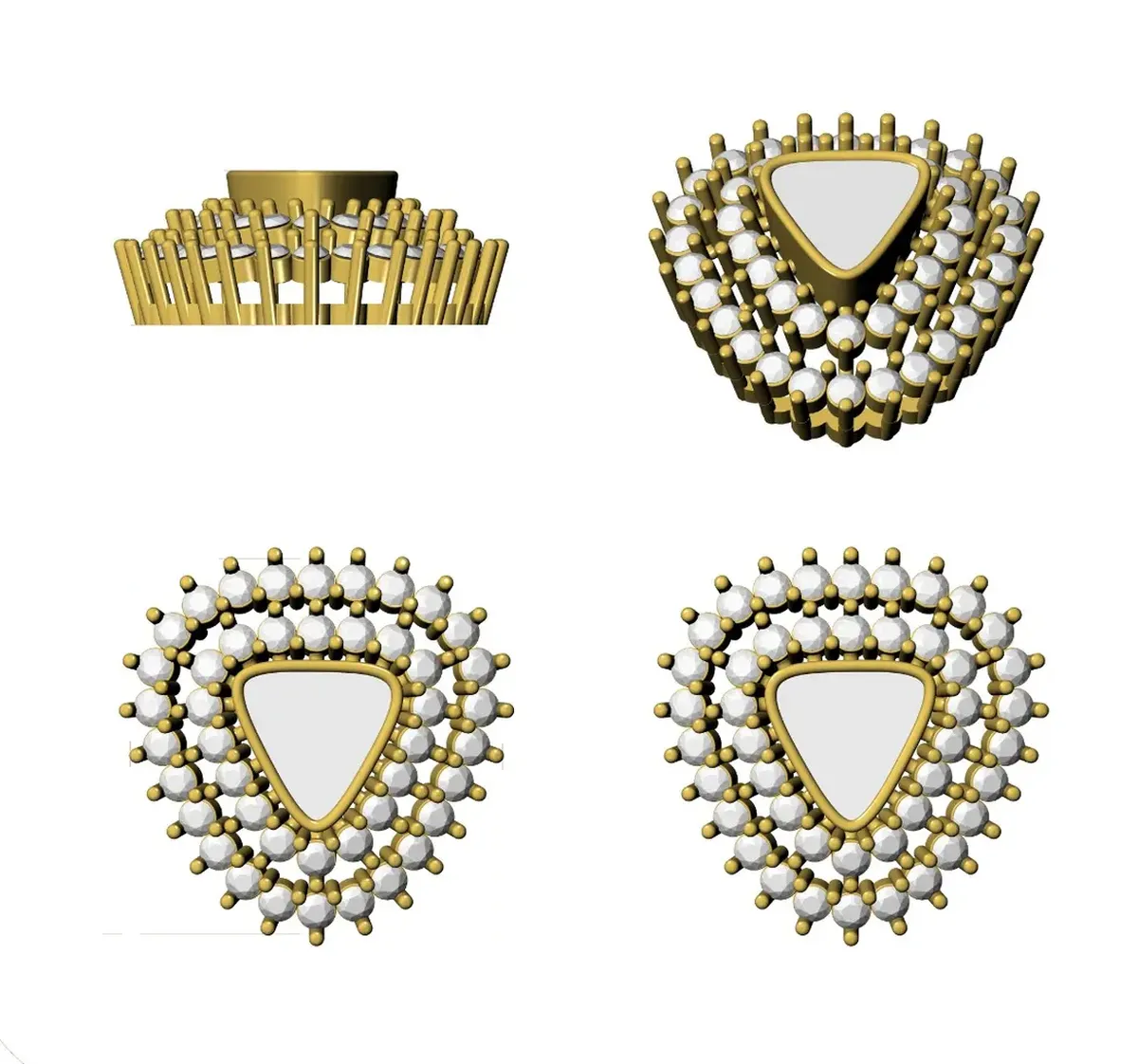 Round Diamond Fashion Necklace 