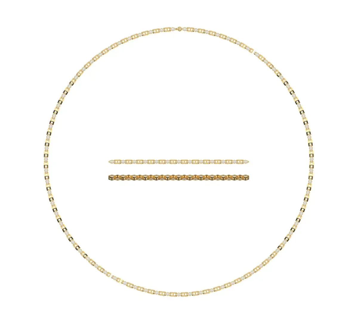 Round Diamond Necklace