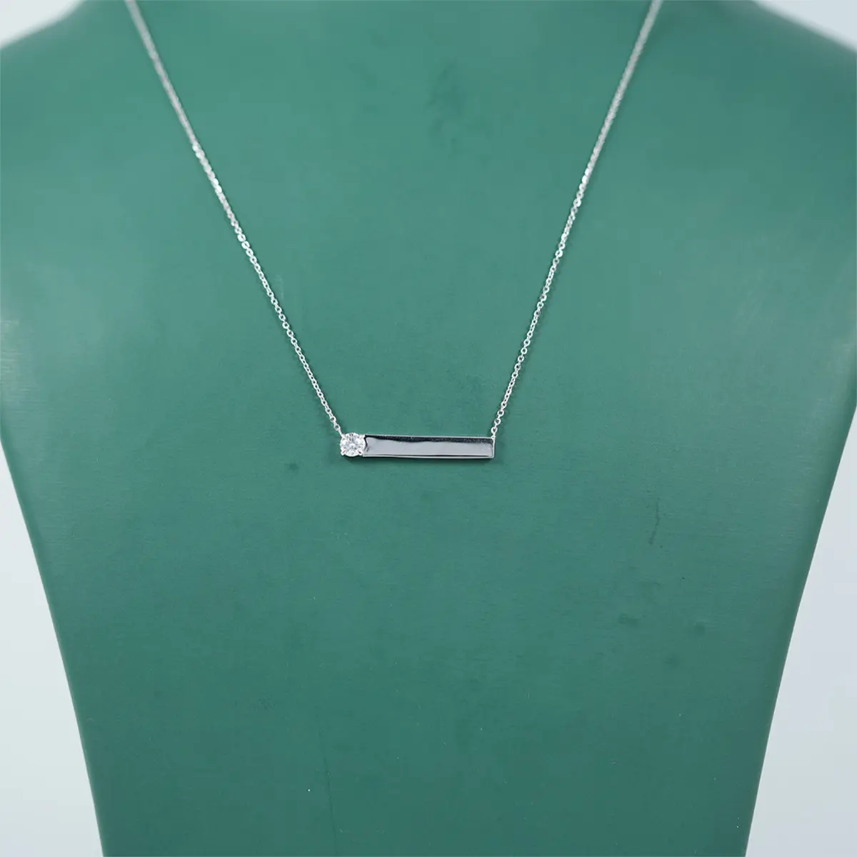 Round Diamond Solitaire Necklace 