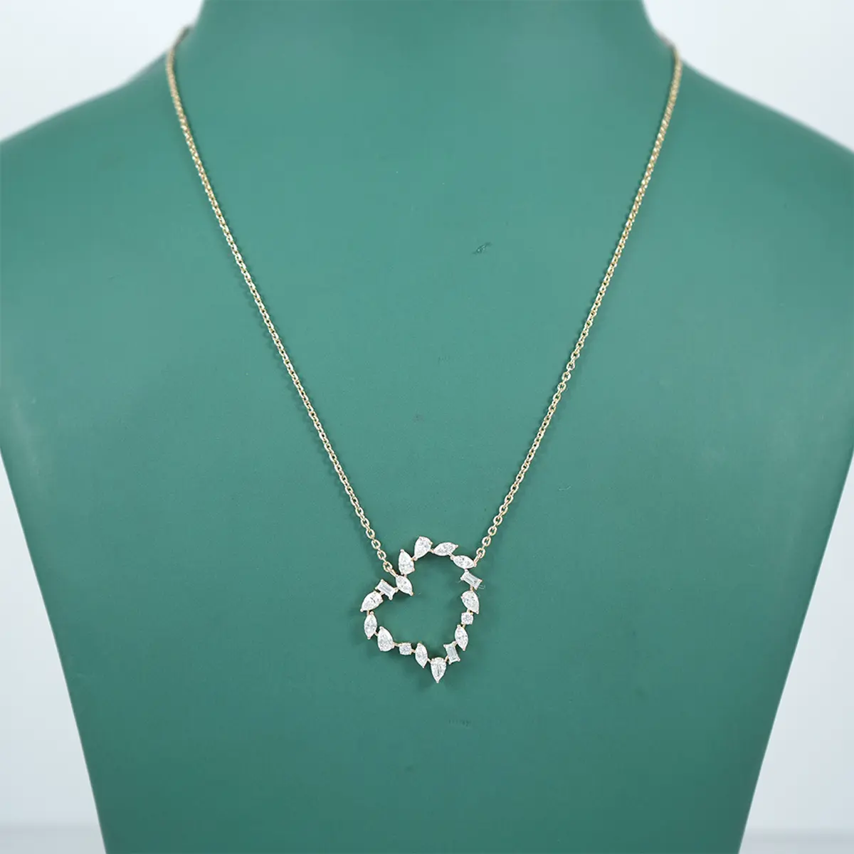 Marquise, Pear, Baguette & Pear Diamond Fashion Necklace 
