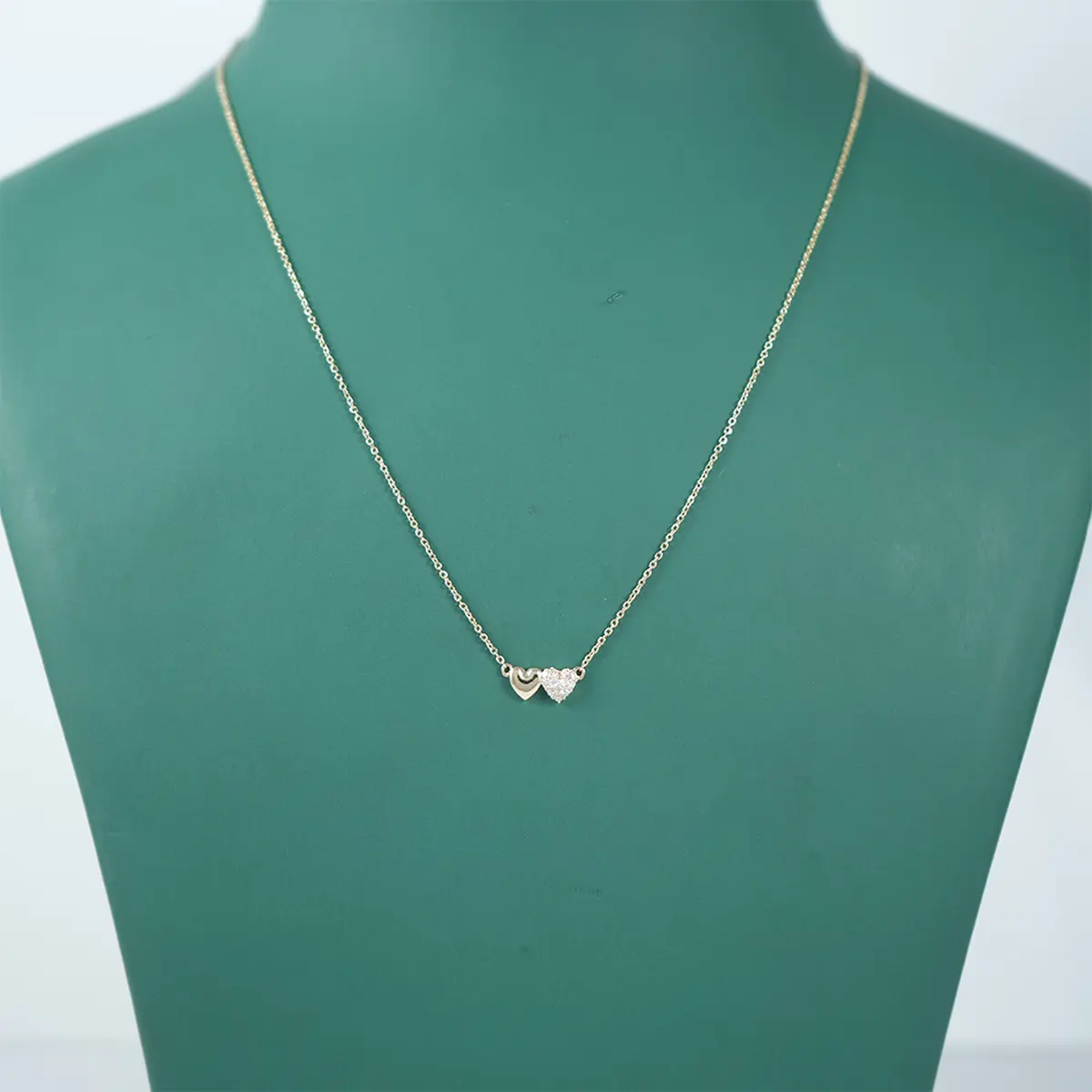 Heart Diamond Solitaire Necklace 