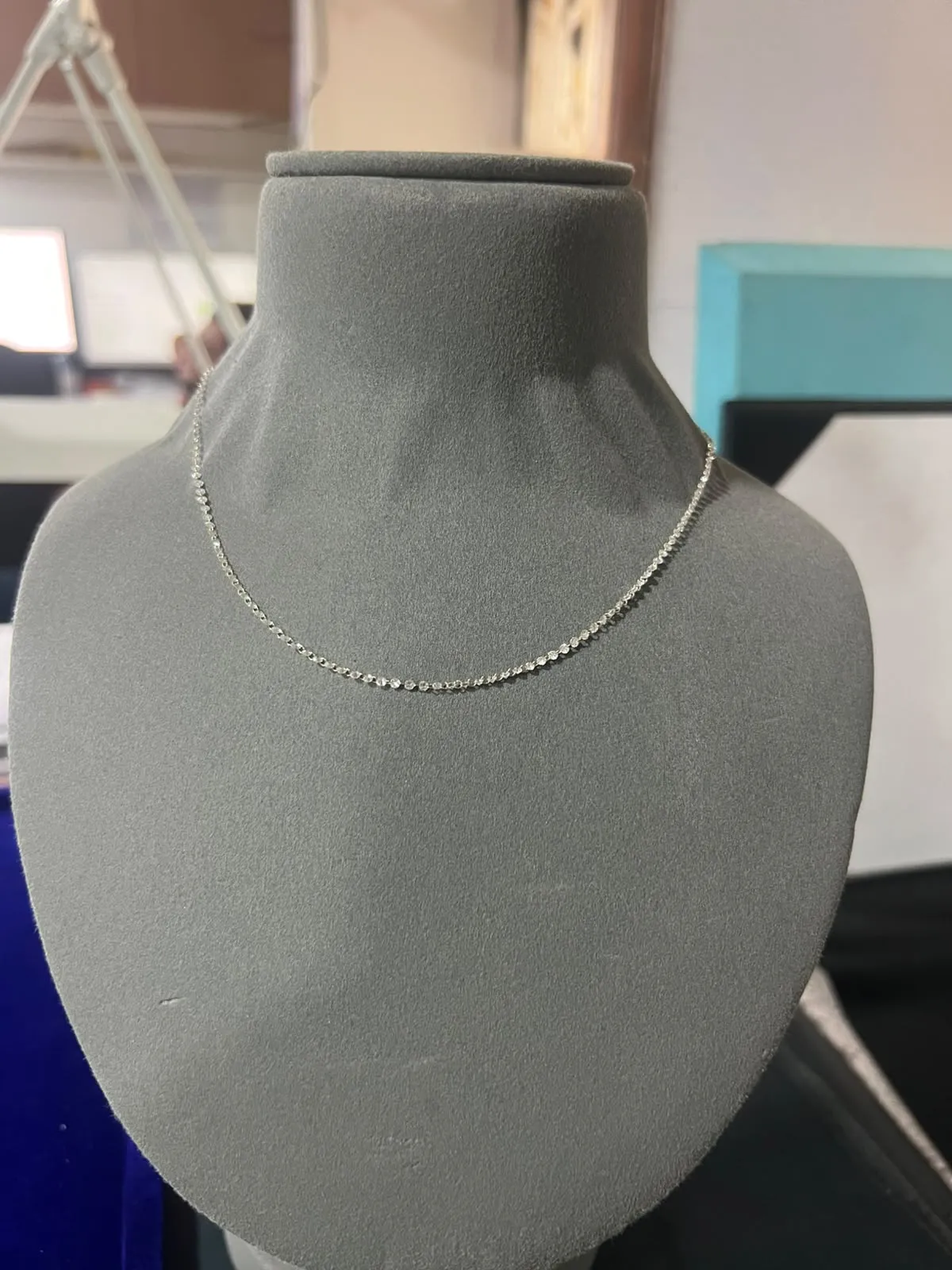 Round Drill Diamond Necklace 