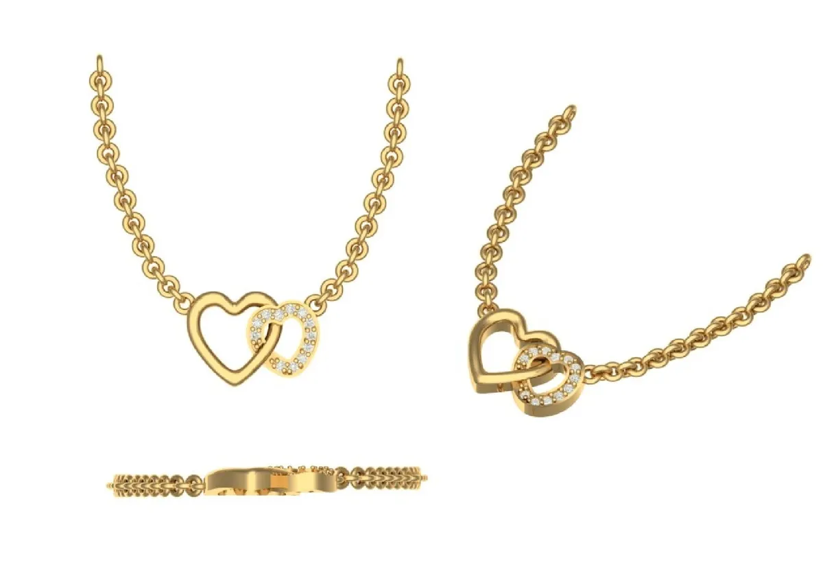 Round Diamond Necklace 