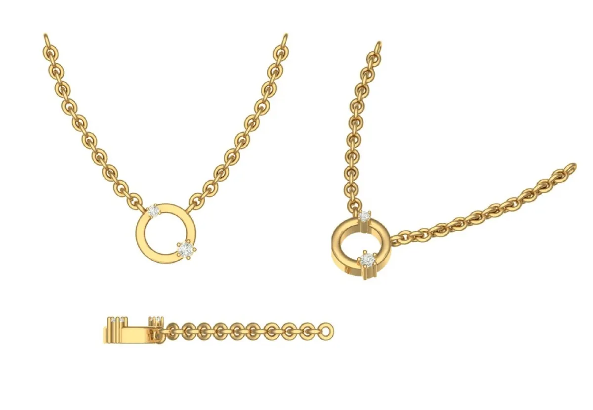 Round Diamond Necklace