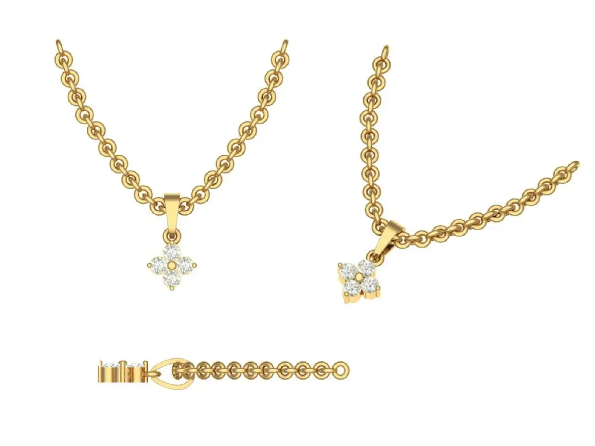 Round Diamond Necklace