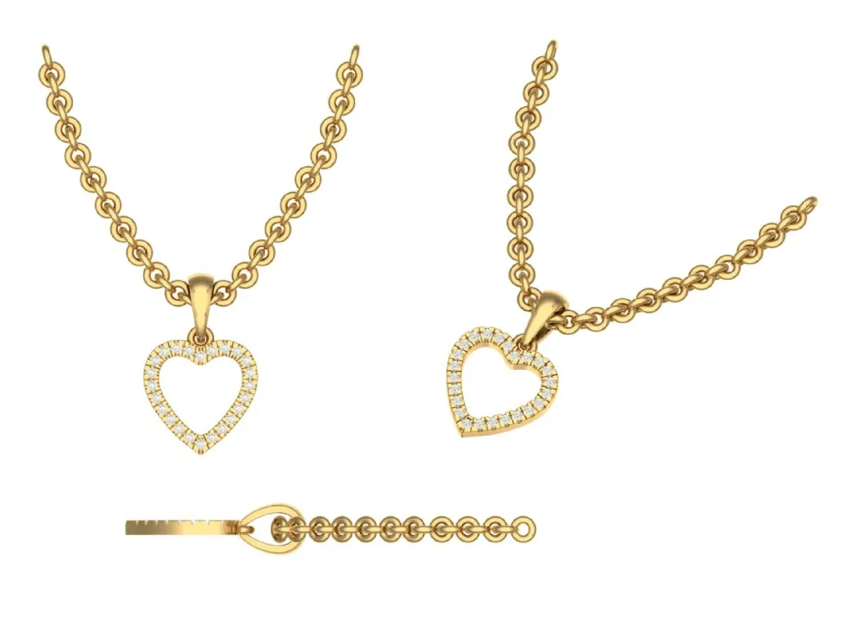 Round Diamond Necklace