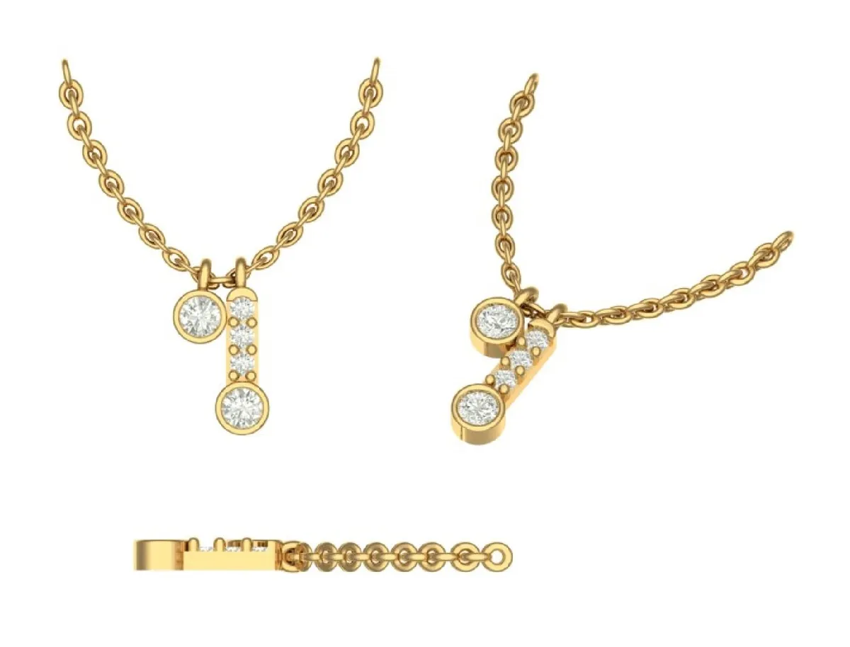 Round Diamond Necklace 
