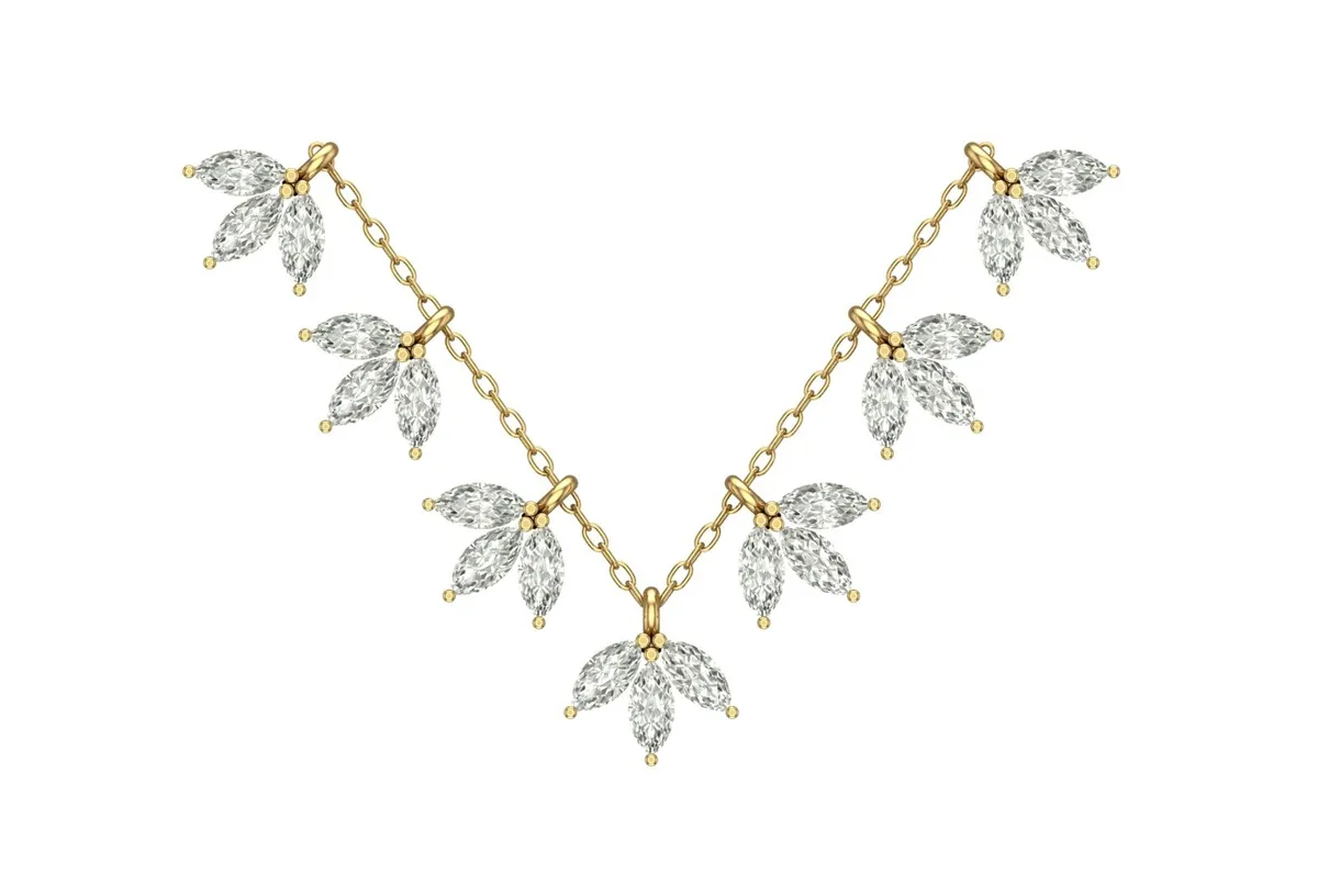 Marquise Diamond Necklace 