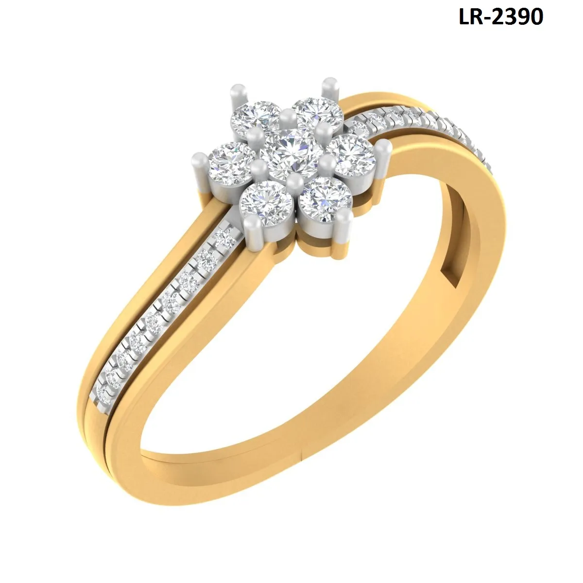 Round Diamond Ladies Ring
