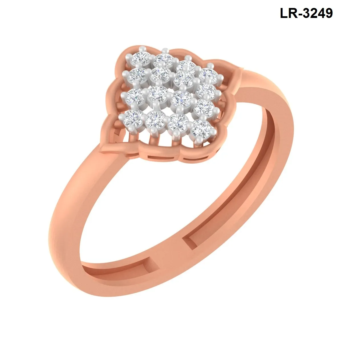 Round Diamond Ladies Ring