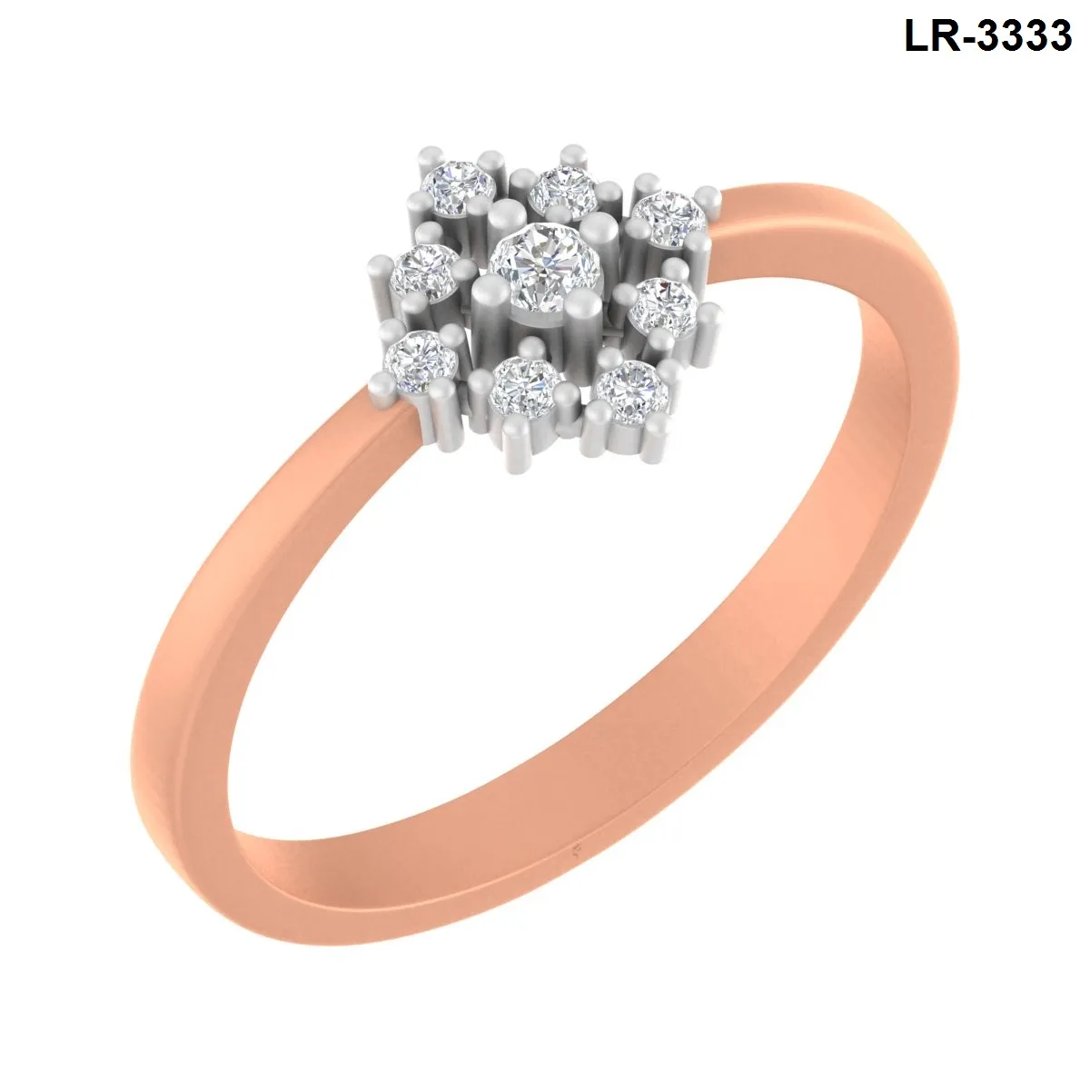 Round Diamond Ladies Ring