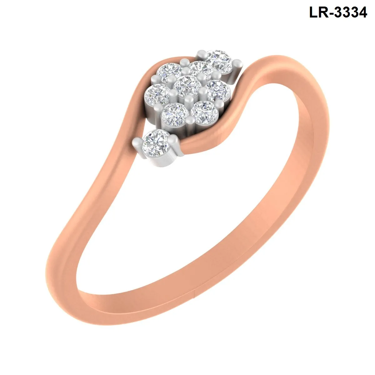 Round Diamond Ladies Ring