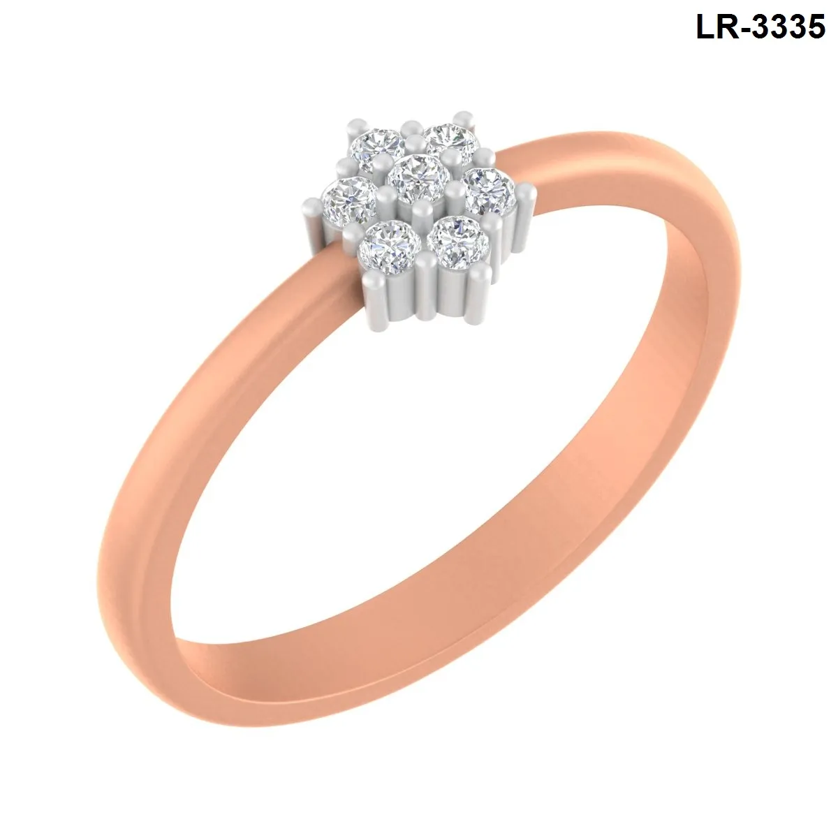 Round Diamond Ladies Ring