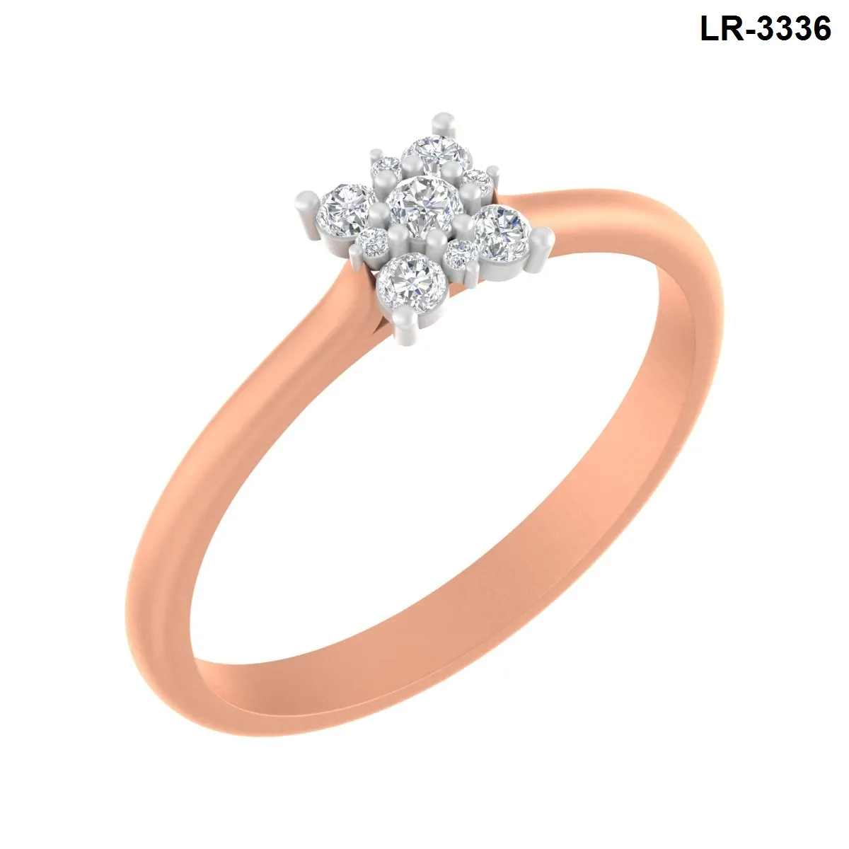 Round Diamond Ladies Ring