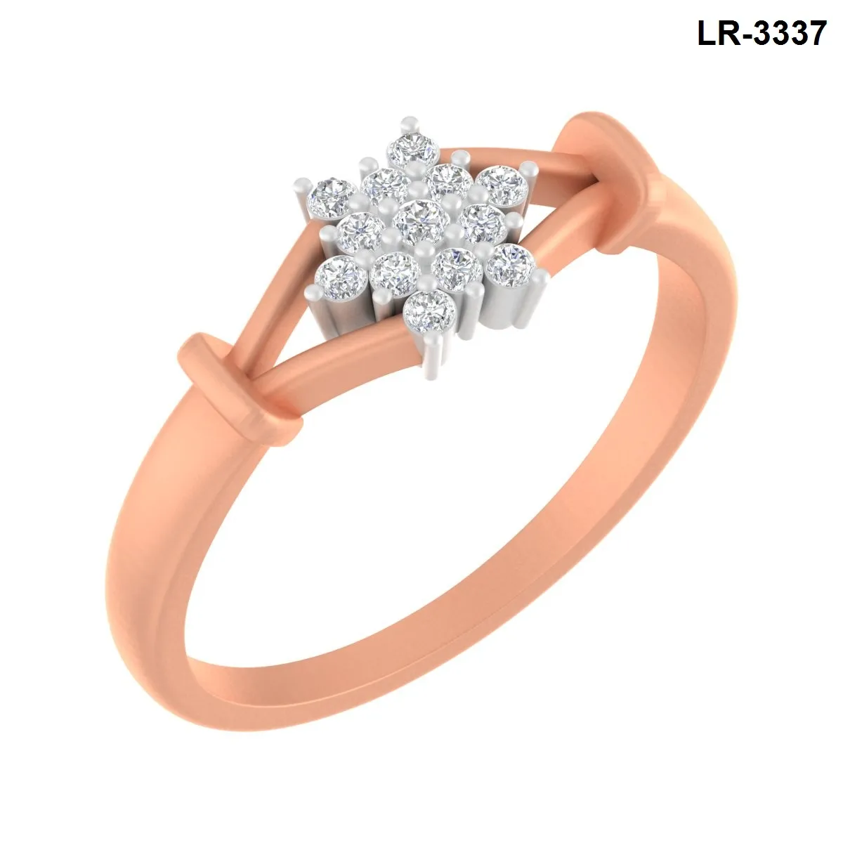 Round Diamond Ladies Ring