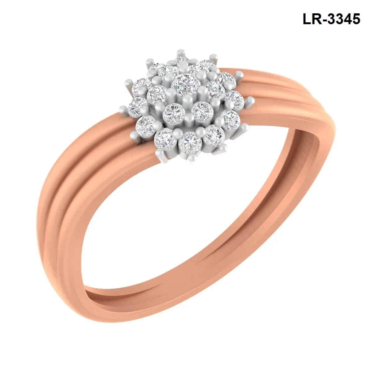 Round Diamond Ladies Ring