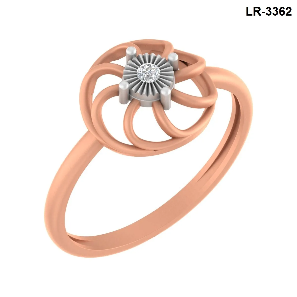 Round Diamond Ladies Ring