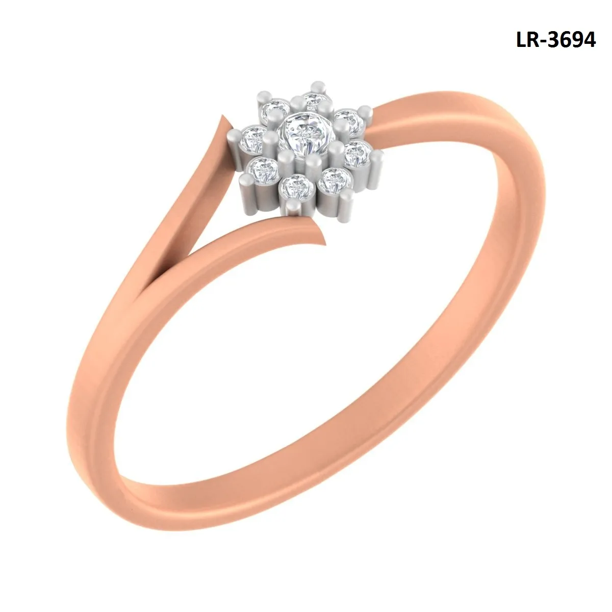 Round Diamond Ladies Ring