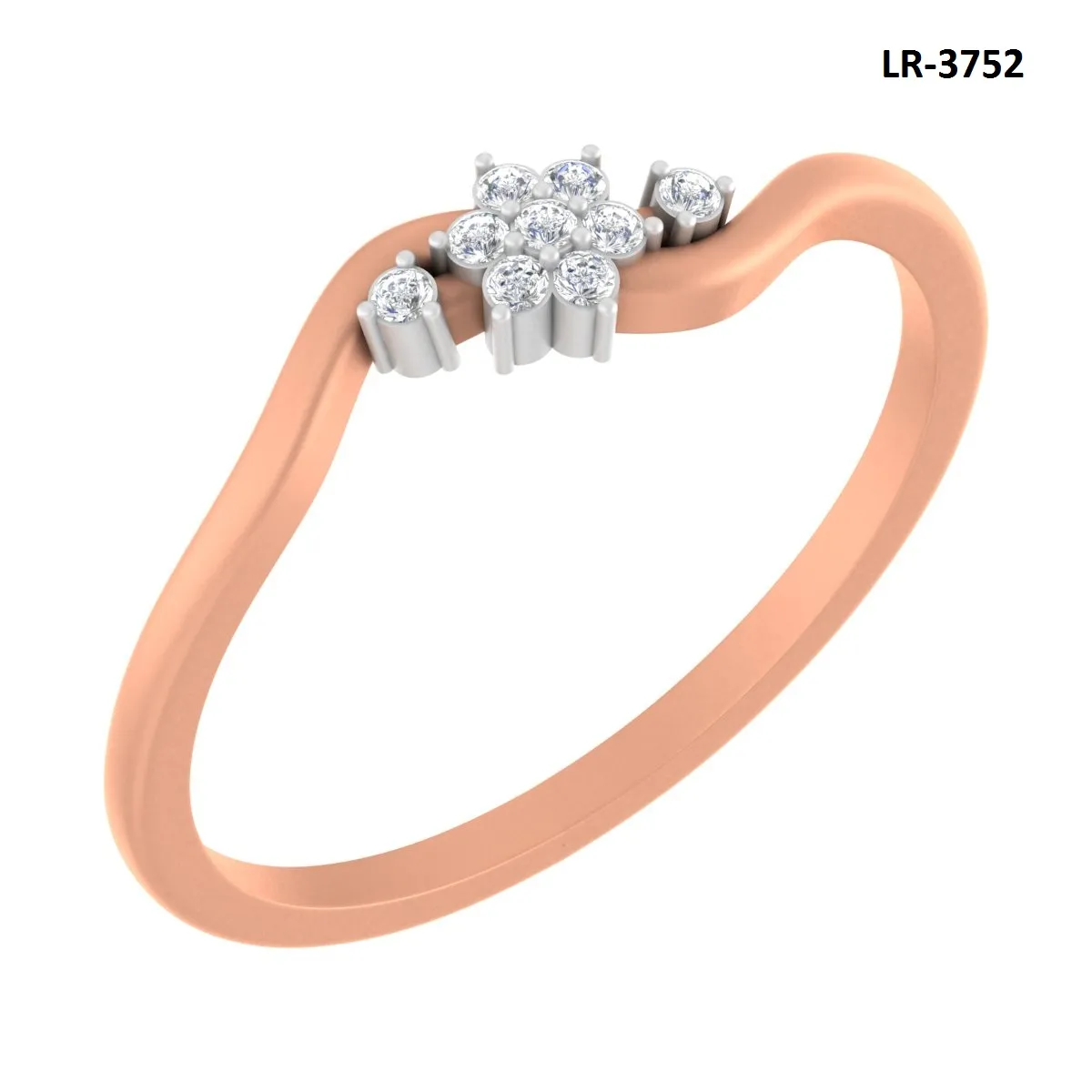 Round Diamond Ladies Ring