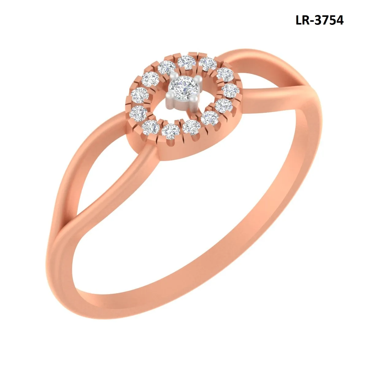 Round Diamond Ladies Ring
