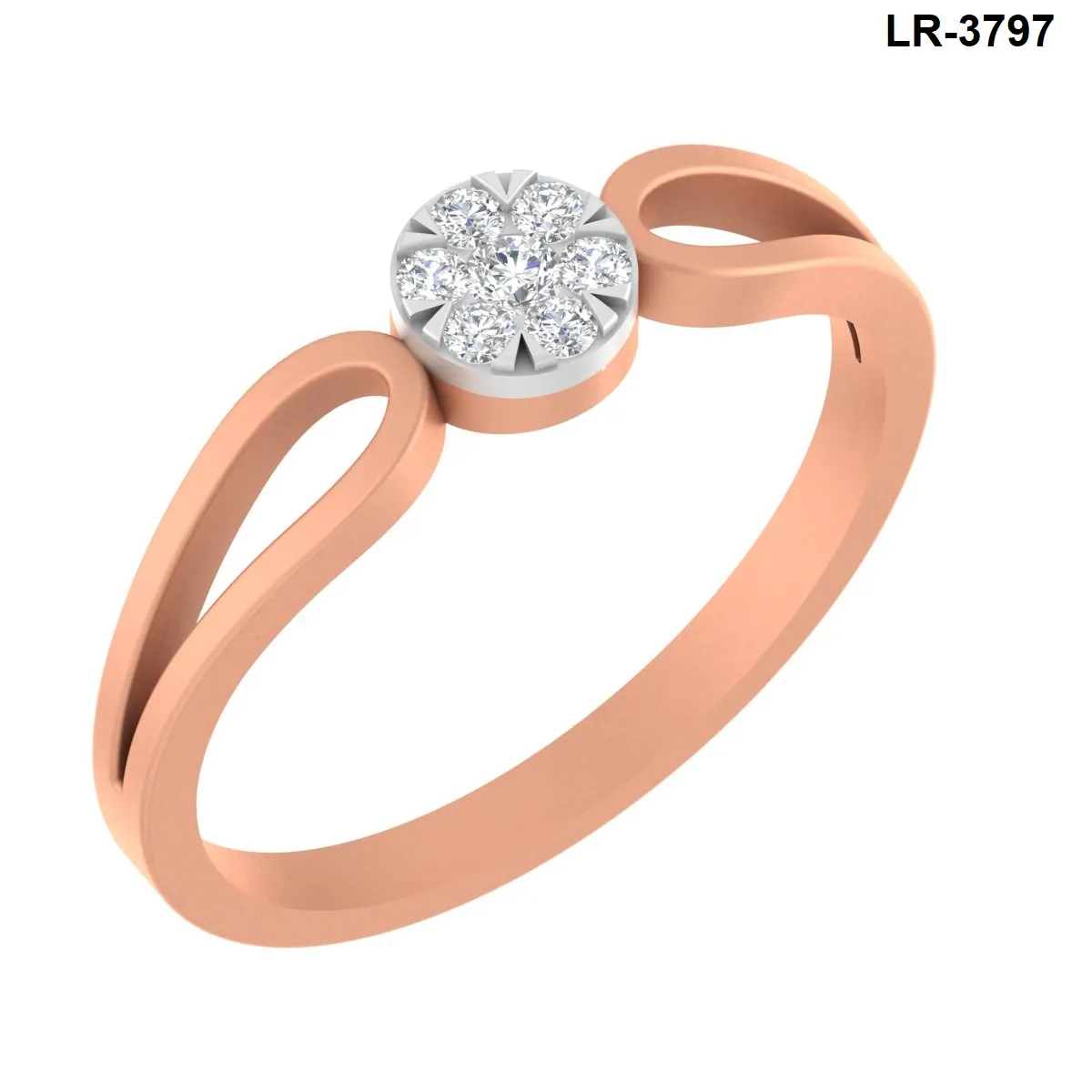 Round Diamond Ladies Ring