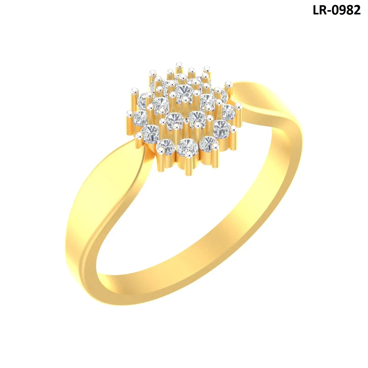 Round Diamond Ladies Ring 