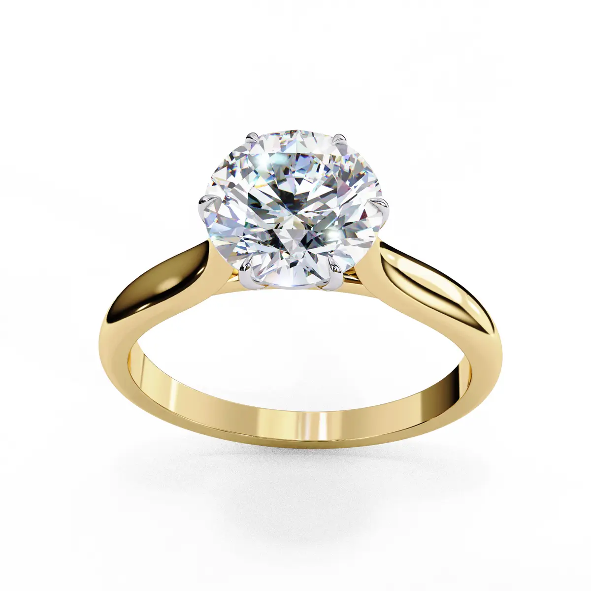 Round Diamond Solitaire Ring 