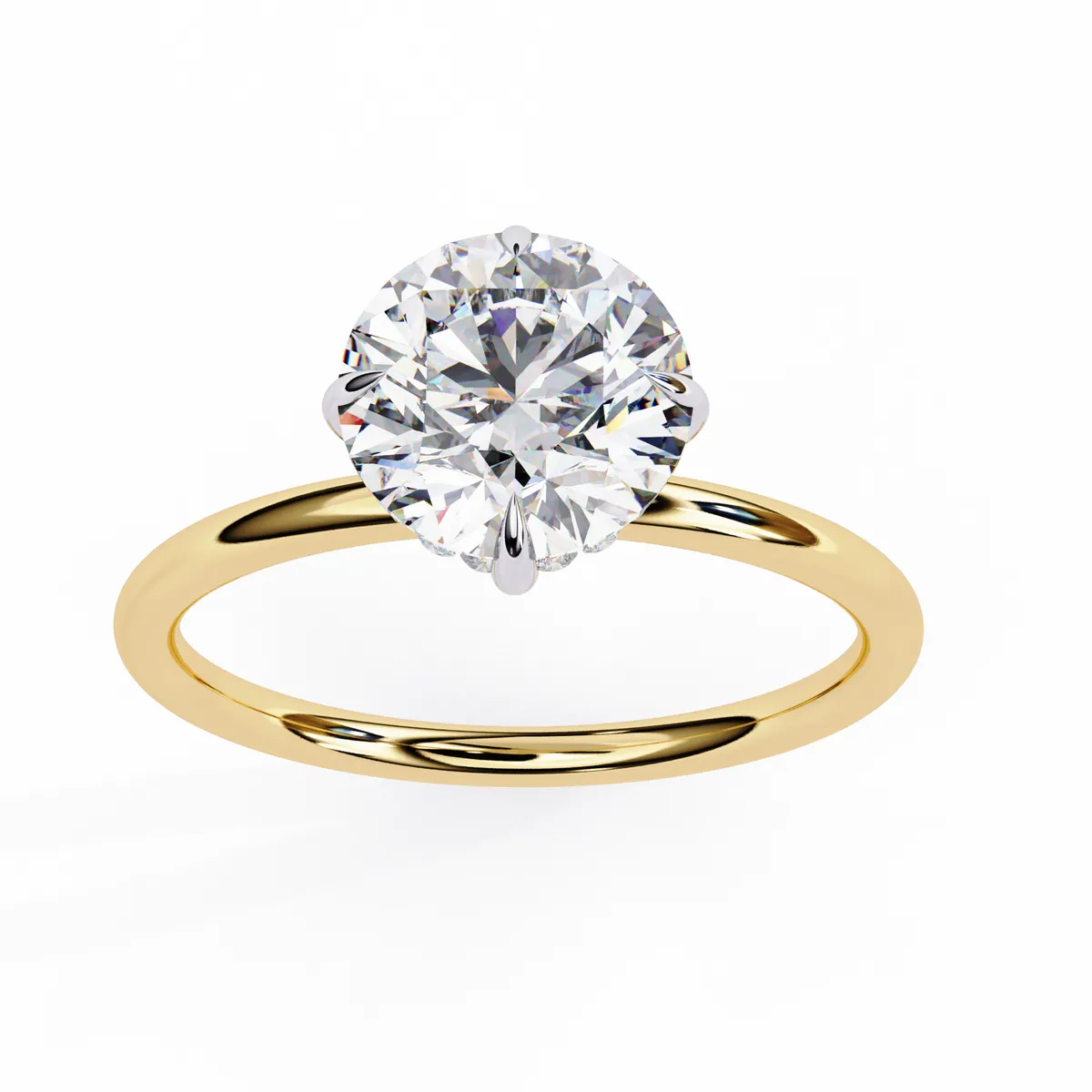 Round Diamond Solitaire Ring 