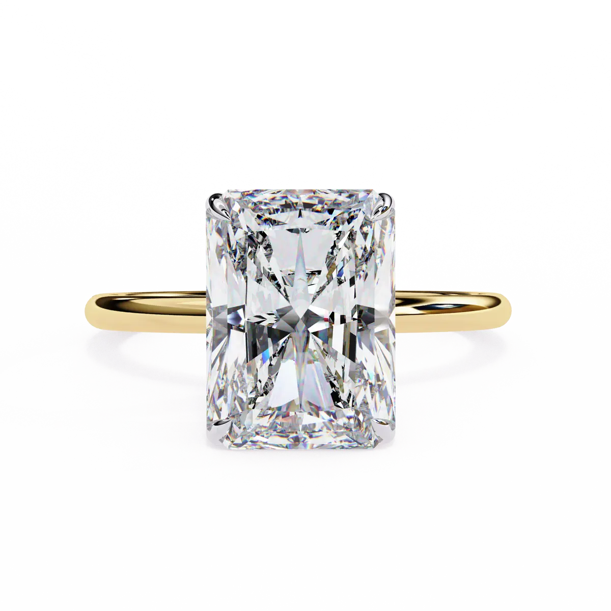 Radiant Diamond Solitaire Ring 