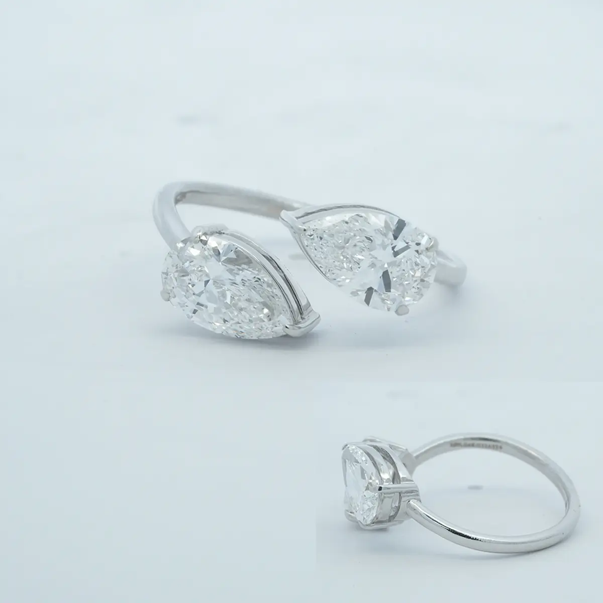 Pear Diamond Fashion Ring 