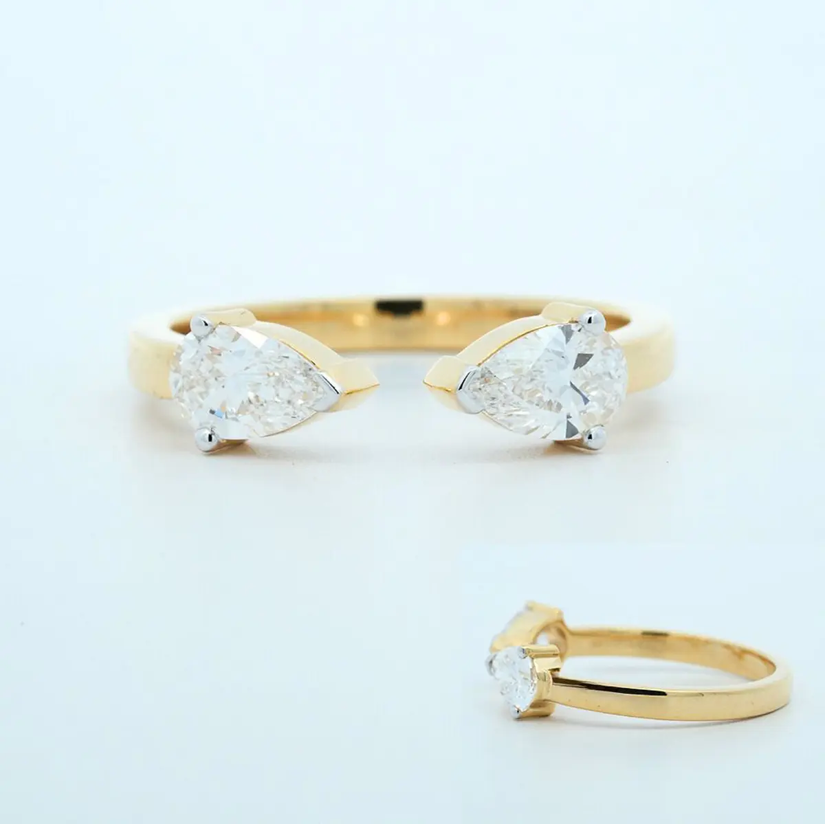 Pear Diamond Fashion Ring 