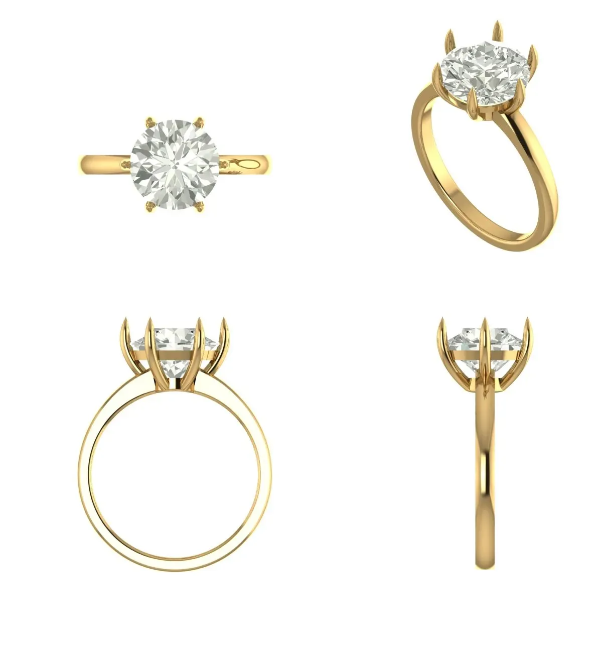 Round Diamond Solitaire Ring