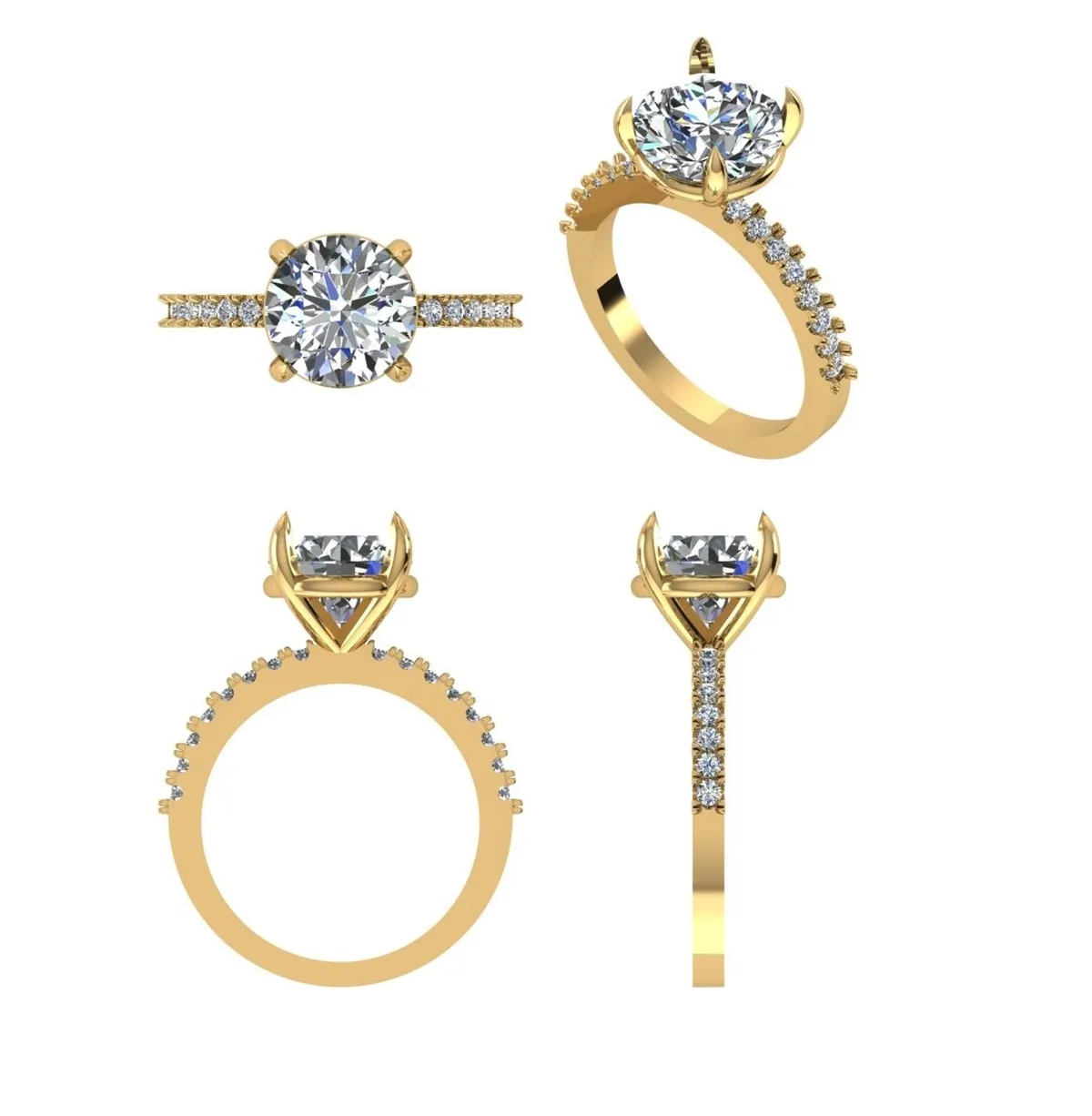 Round Diamond Engagement Ring