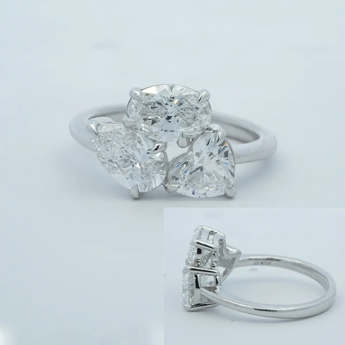Heart, Oval & Pear Diamond Fashion Ring 