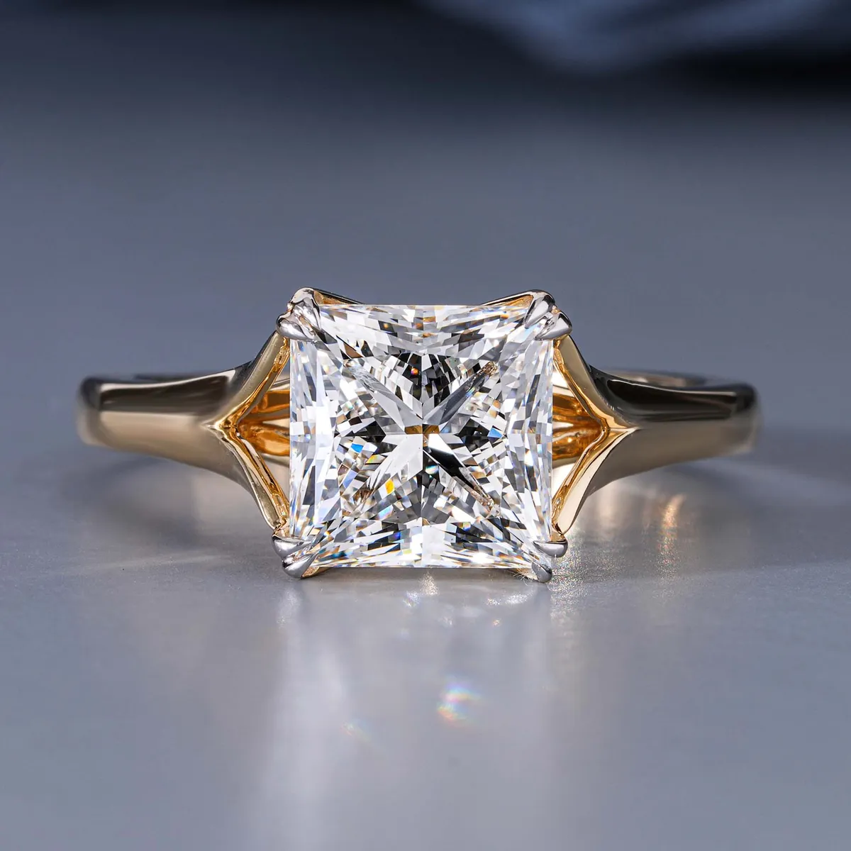 Princess Diamond Solitaire Ring 
