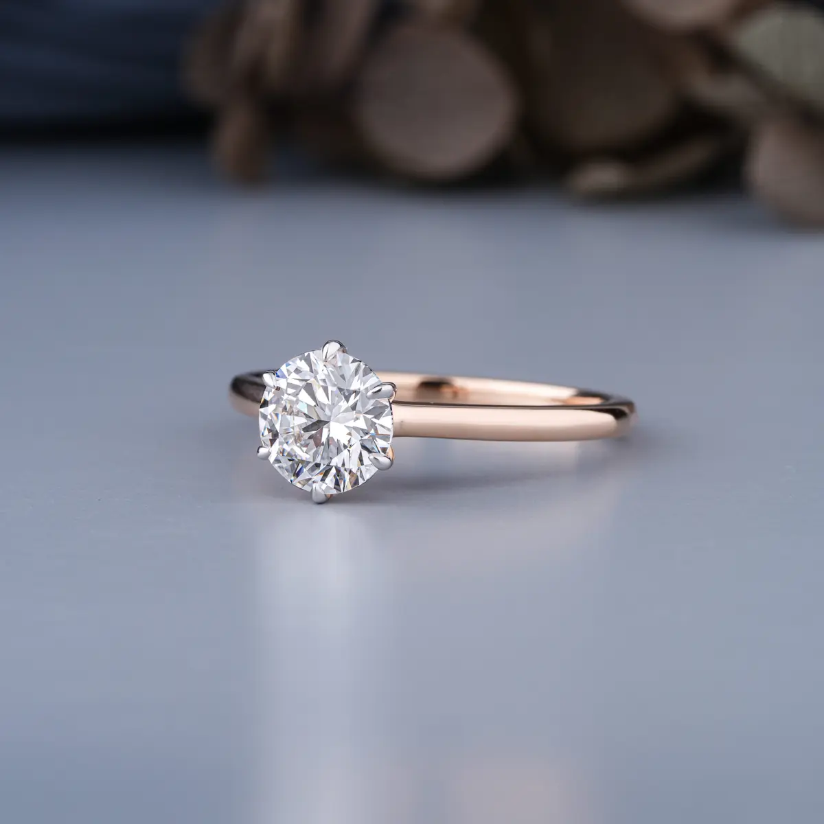 Round Diamond Solitaire Ring 