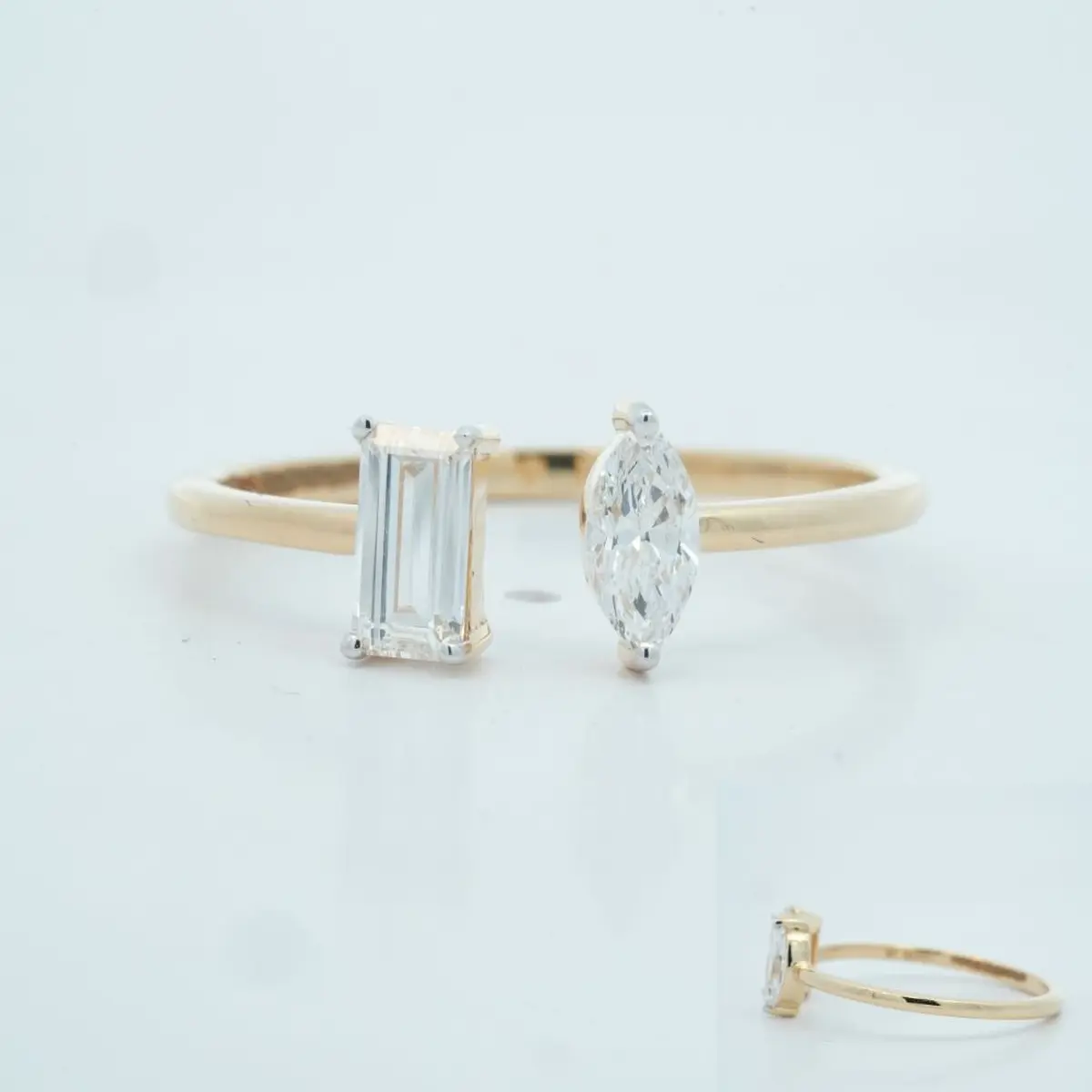 Baguette & Marquise Diamond Band 