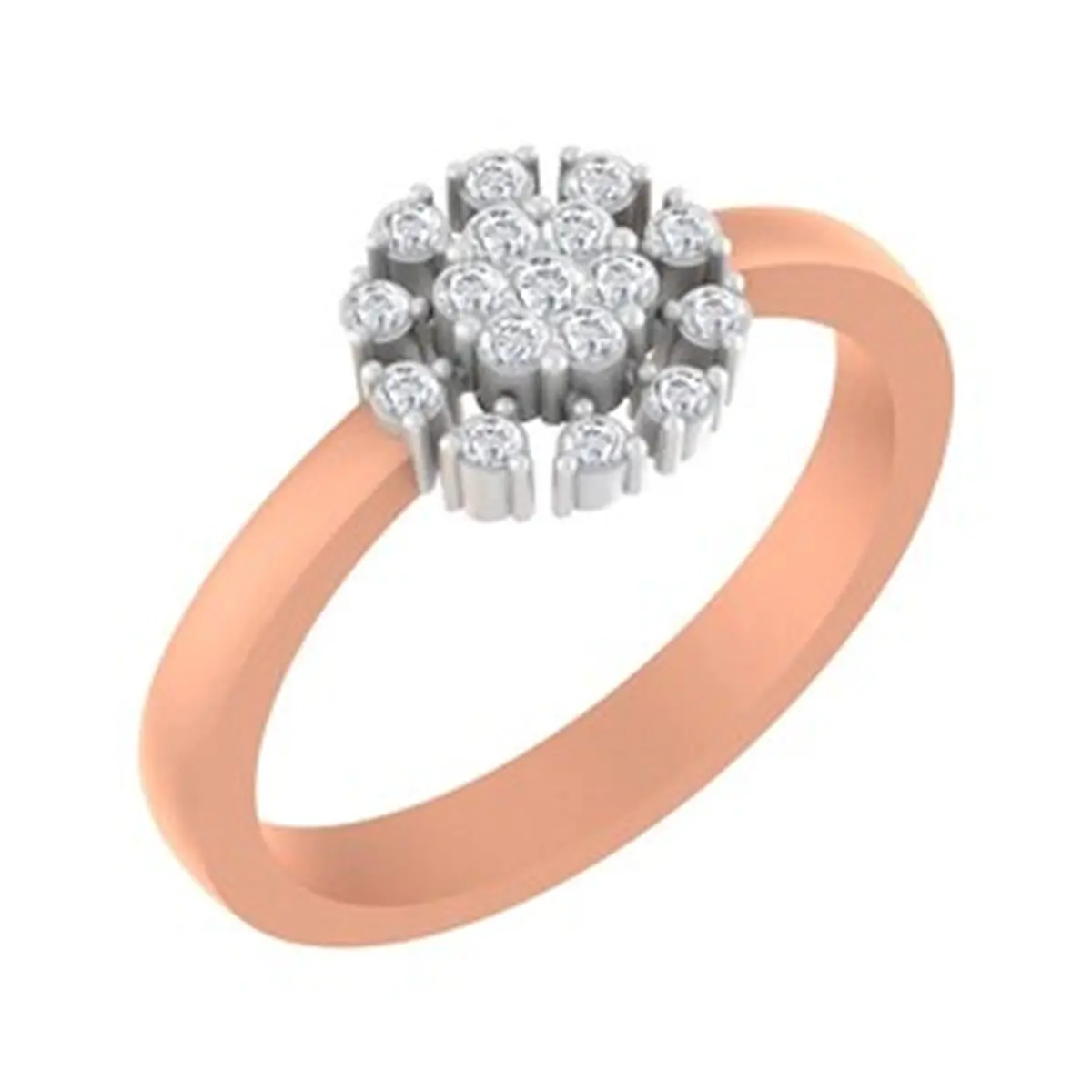 Round Diamond Ladies Ring 
